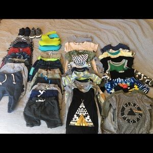 Baby Boy clothes and shoes 6-12 mo